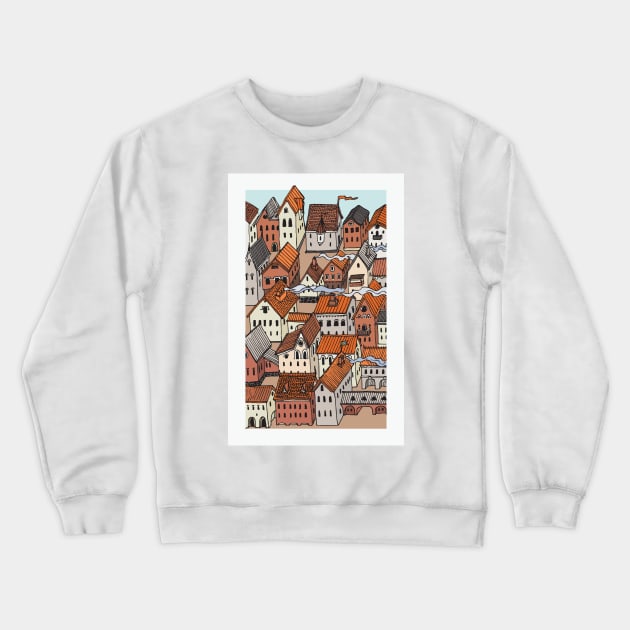 Old Town Crewneck Sweatshirt by deepfuze